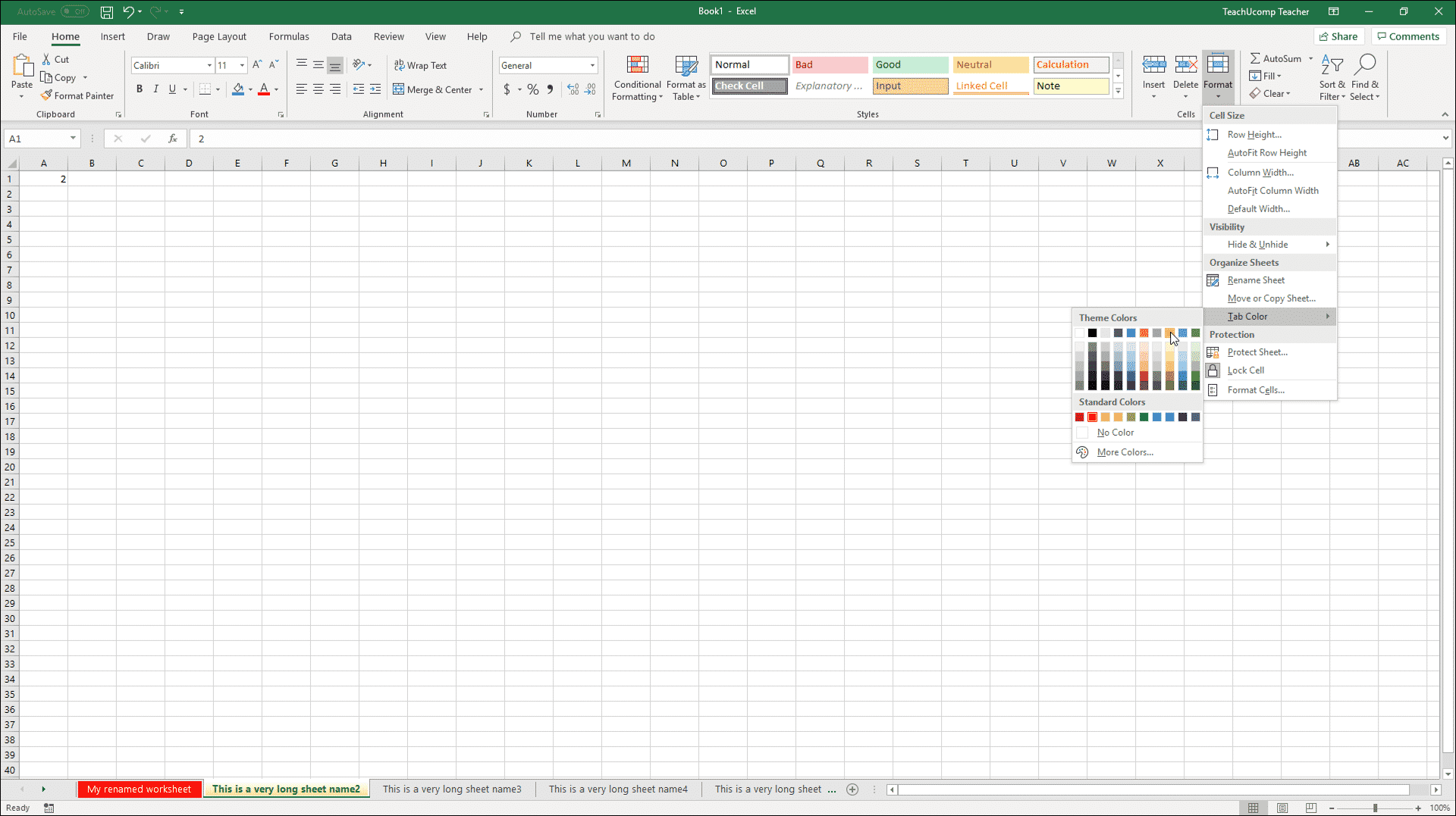where is the home tab in excel 2008 for mac
